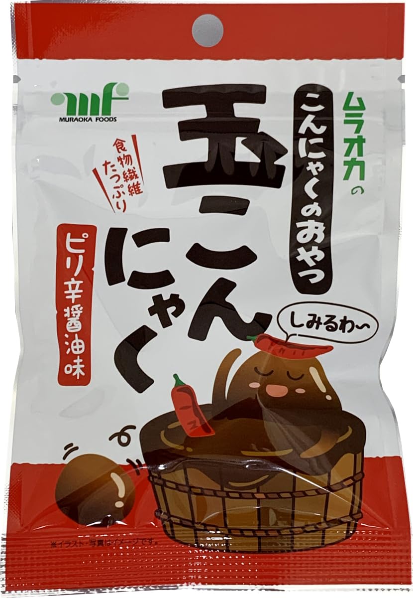 Amazon | 村岡食品工業 おやつ玉こんにゃく ピリ辛醤油味 30g×10袋 Amazon | 村岡食品工業 おやつ玉こんにゃく ピリ辛醤油味 30g×10袋